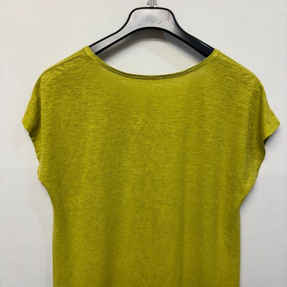 Eileen Fisher Cap Sleeve Tee T-Shirt Top Size Large D042 -18 - Picture 9 of 11